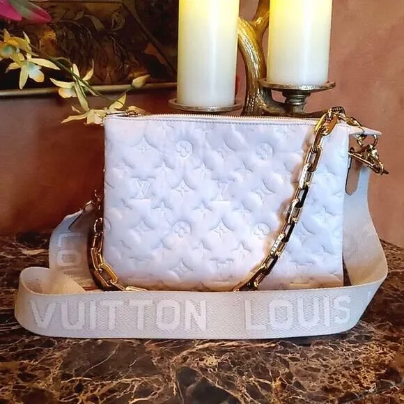 Authentic LOUIS VUITTON COUSSIN PM-Cream!