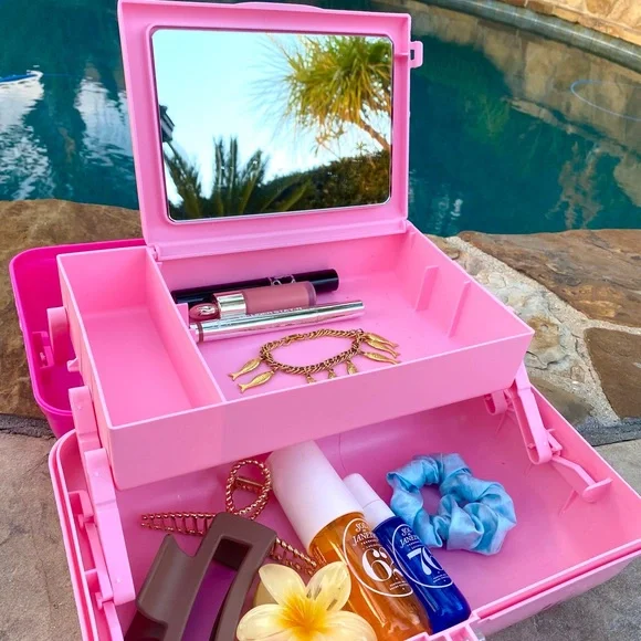 Vintage Neon Pink Caboddle On The Go Organizer