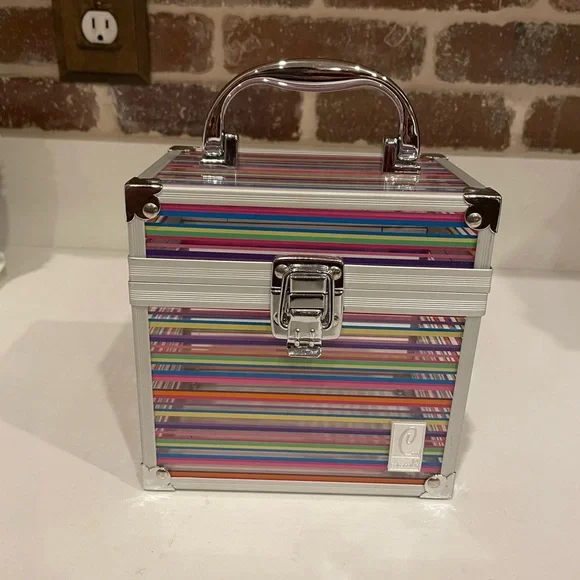 Colorful Striped Storage Box Purse