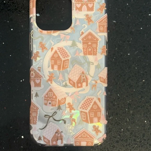 Velvet Caviar Festive Gingerbread Village Phone Case iPhone 16 Pro Max