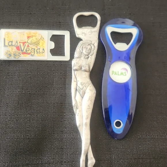 SET OF 3LALL LAS VEGAS SOUVENIR BOTTLE OPENERS.