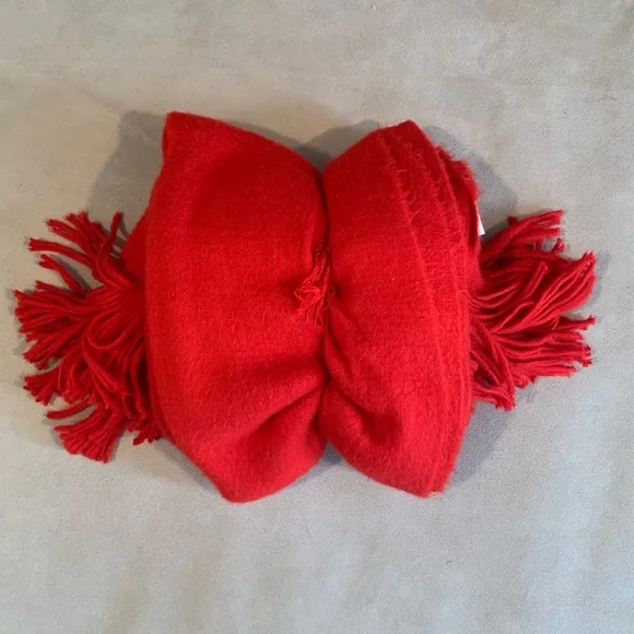Crate&Barrel Red Throw Blanket