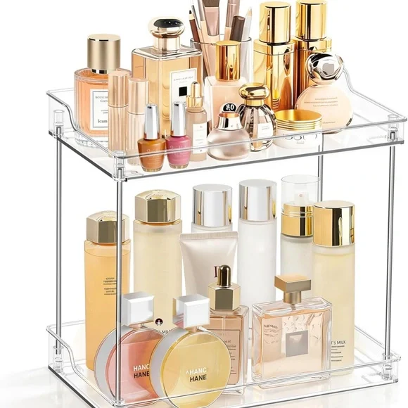 Clear Acrylic Two-Tier Organizer