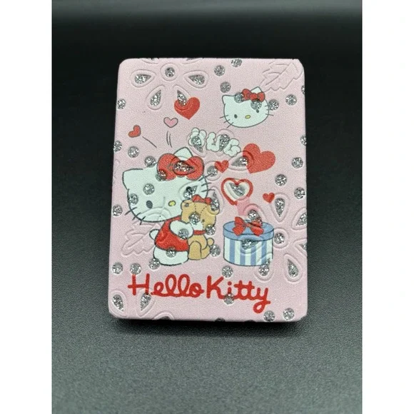 Hello Kitty Compact Mirror With Glitter Pocket Mirror Makeup Cosmetic Mirror NEW