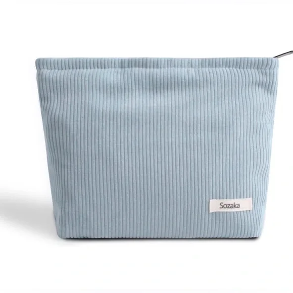 New Corduroy Cosmetic Bag zipper Handbags Purses Makeup Organizer Storage Bag
