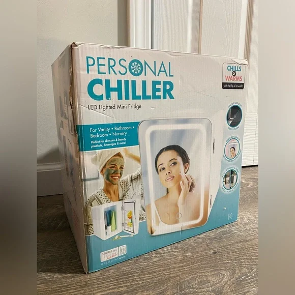 Personal Chiller LED Lighted Mini Fridge