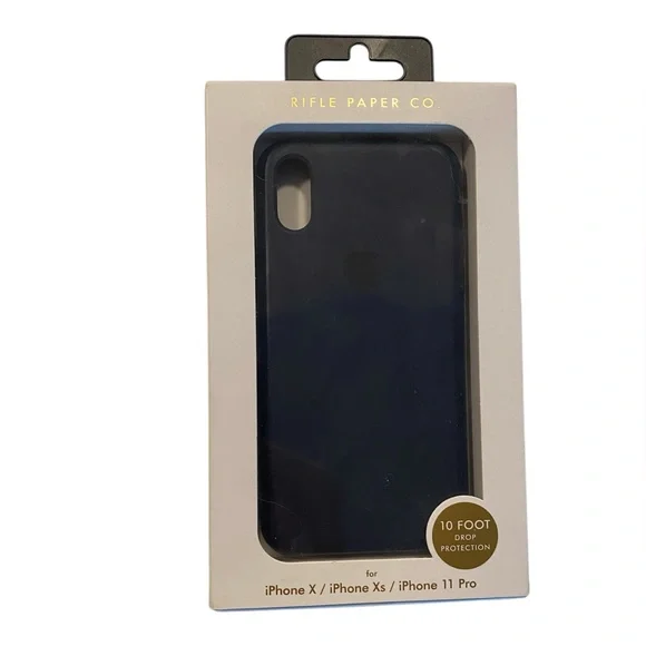 Navy Blue IPhone 11 Pro, X, & XS case - Rifle paper co