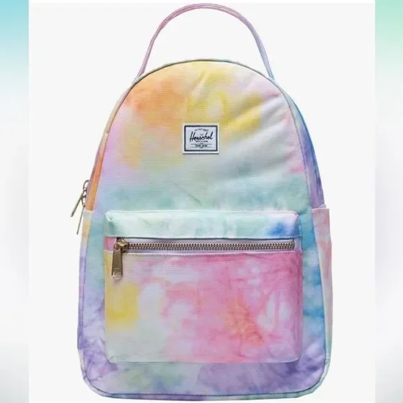 NWOT Herschel Nova Tie Dye Multi Colored Backpack.