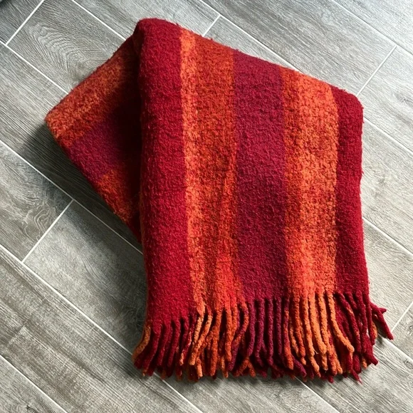 Crate & Barrel Sadie Stripe Throw