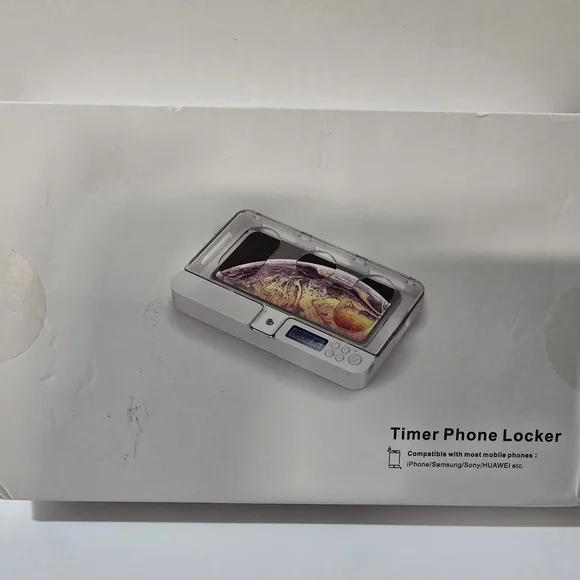 White Timer Phone Locker