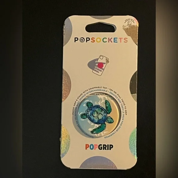 PopSocket Green and Blue Turtle Phone Grip