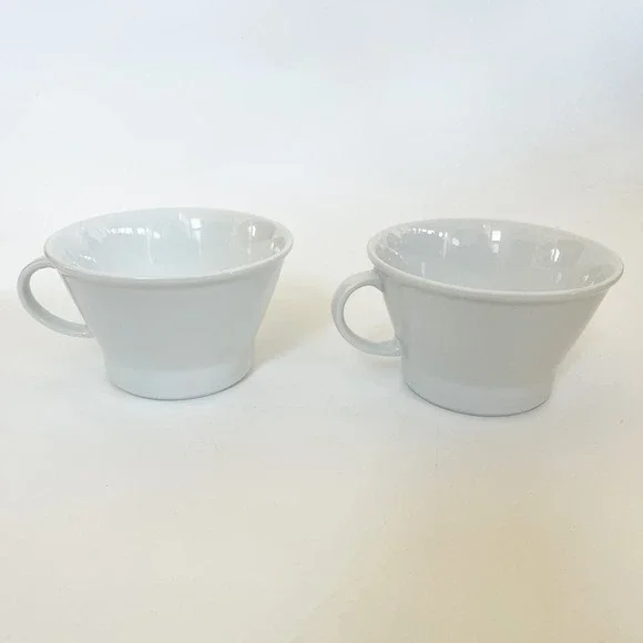 Crate&Barrel Loft Design By Winterling Made In Germany 6x4‎ Handled Bowl White
