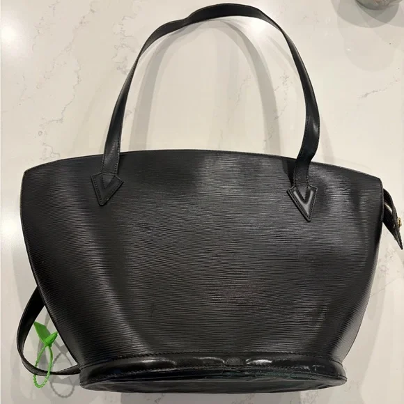 Louis Vuitton Black Epi Leather Zip Tote authentic AS0916 saint Jacques