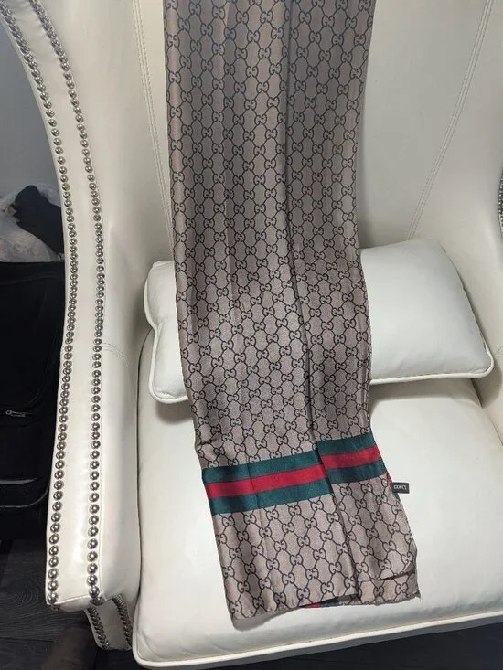 New Gucci Silk Scarf