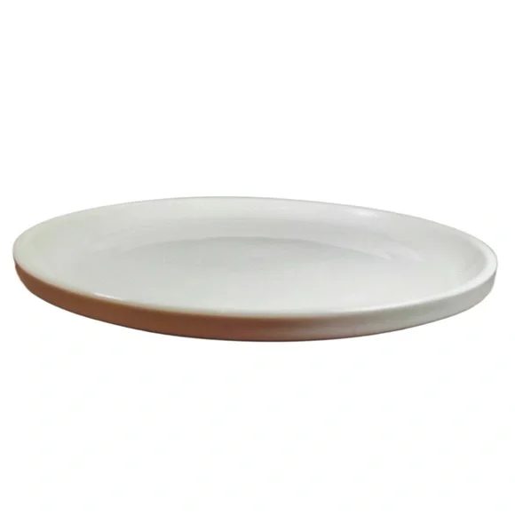 Crate & Barrel White Staxx Dinner Plates Off White Stackable Plates 1/2