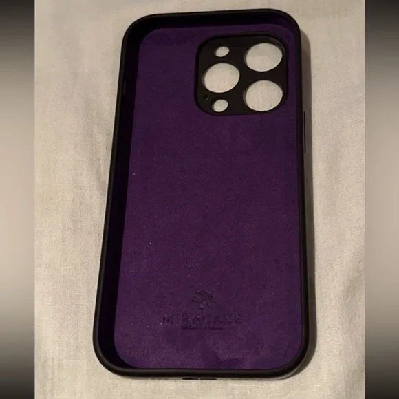 iPhone 14 Pro phone case dark purple Miracase