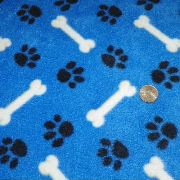 Dog Double Fleece Reversible Blanket size 30”x35