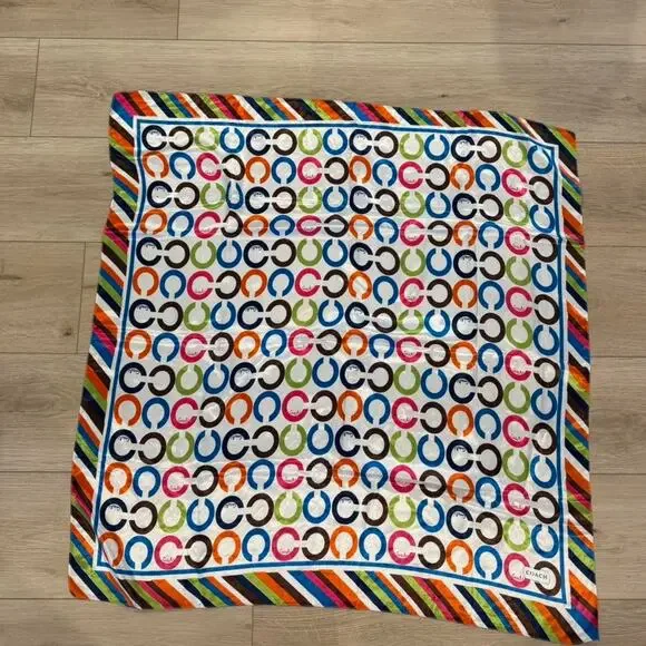Vintage Coach Silk Scarf