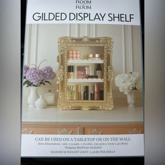 Five Below Gilded Display Shelf