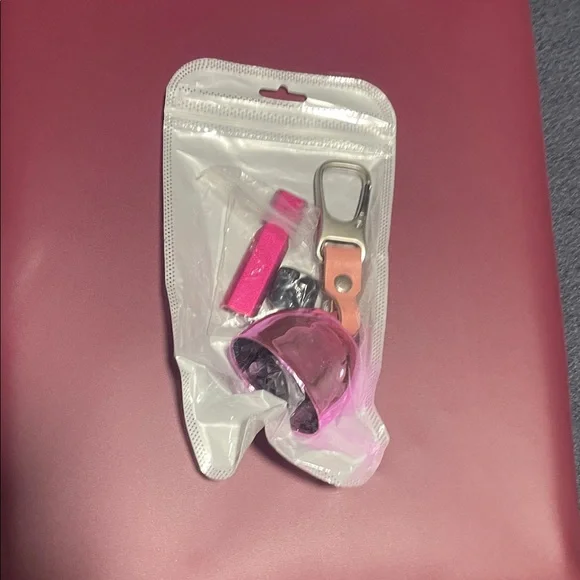 Hiking Pink Bear Whistle and Bell NWT