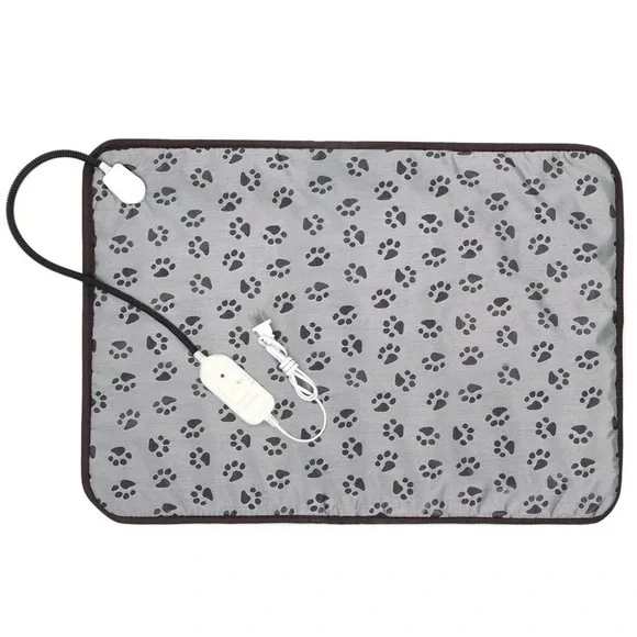Gray Pet Heating Pad 17 1/2” square, dog, cat, rabbit pets