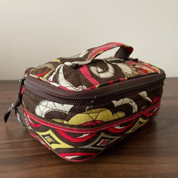 Red, Yellow, and Brown Patterned Vera Bradley Small Bag