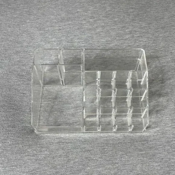 iDesign Clear Acrylic 16 Compartments Cosmetics Skincare Makeup Organizer