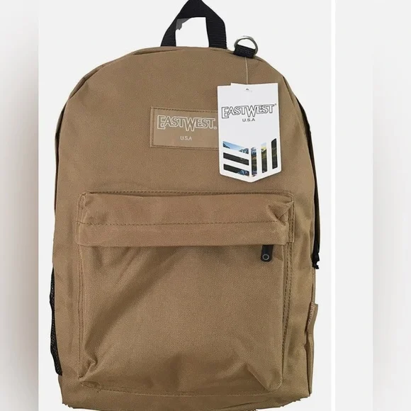 Tan Kids school backpack NWT