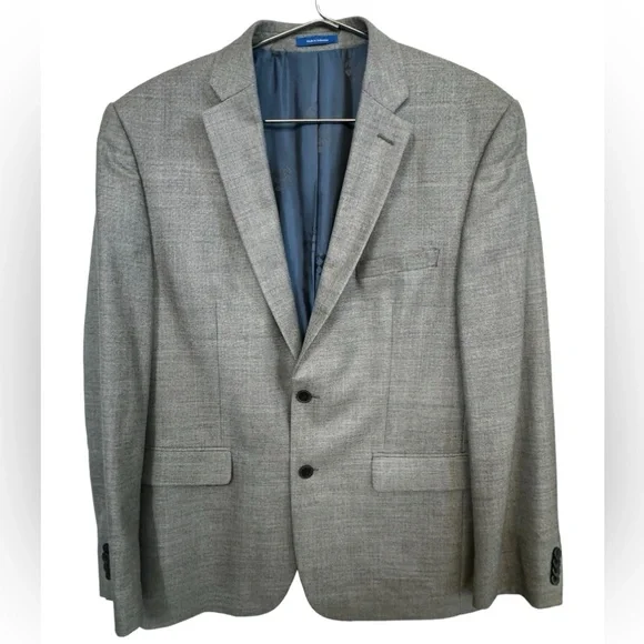Vince Camuto Gray High End Suit Jacket Men’s 42R Silk Wool Blend MINTY