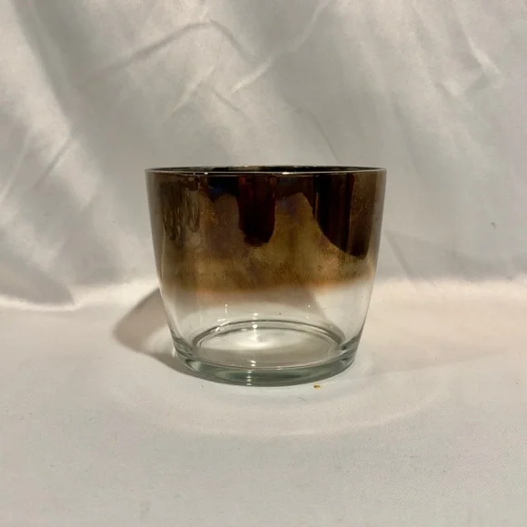 Mid-Century Silver Ombre Ice Bucket Vintage Barware Dorothy Thorpe Style