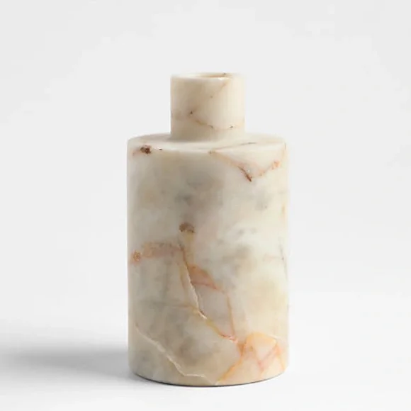New! Crate&Barrel Marble Candle Holder