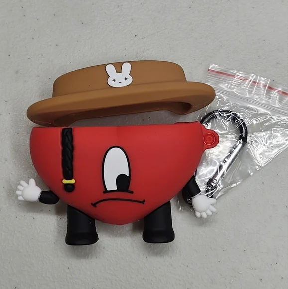 Bad Bunny Heart Shape Airpods Pro Cover
