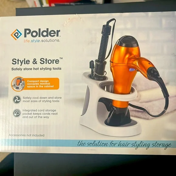 Polder Style and Store hair styling storage