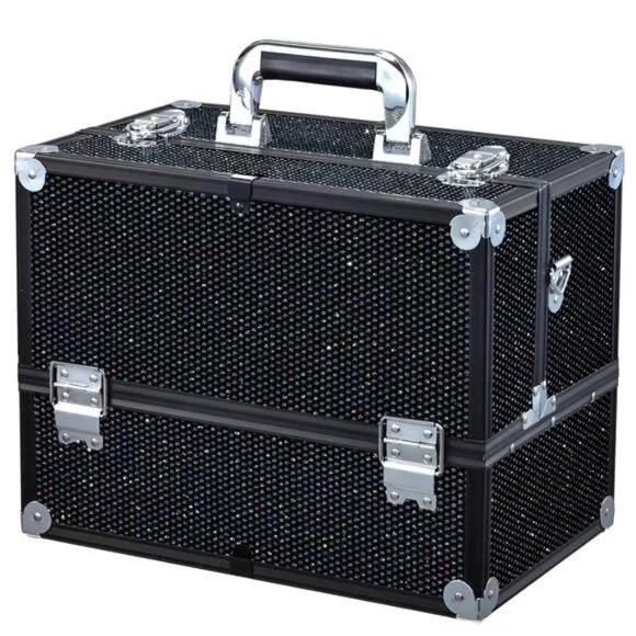 Makeup Train Case Large 6 Tray Professional Organizer Box