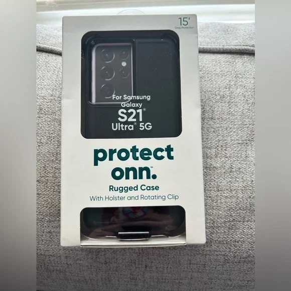 SAMSUNG Rugged Protective Cover for Galaxy S21 Ultra 5G - Black
