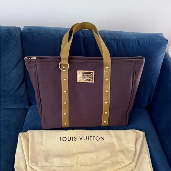 Louis Vuitton‎ LV Cup Antigua Cabas GM Tote Bag Brown Khaki