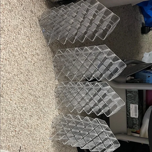 Clear Acrylic mkeup organization Set