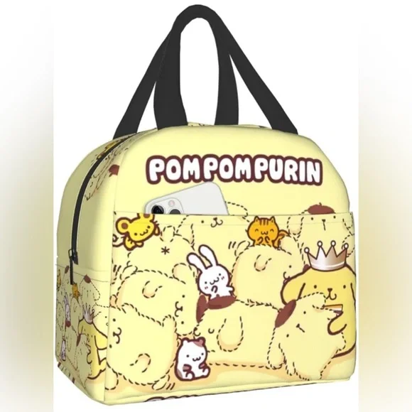 Pompompurin Cute Lunch Bag Reusable Insulated bento lunch bag