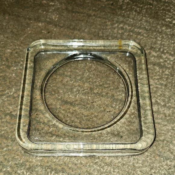 Clear Glass, Candle Plate - 5