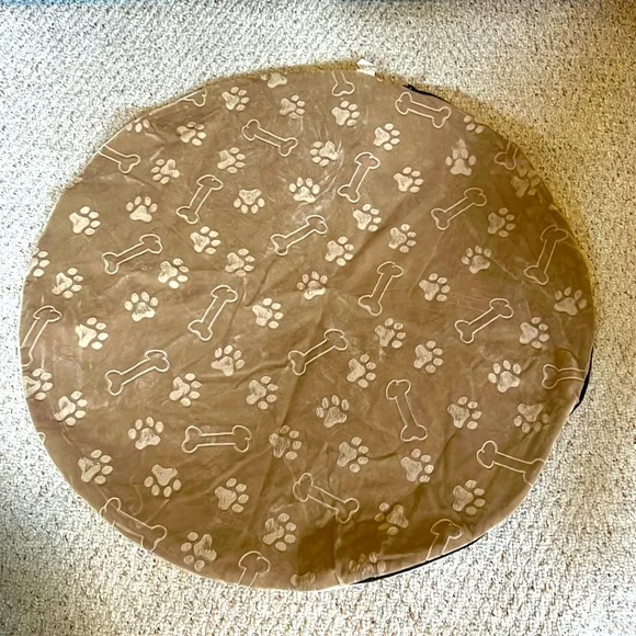 Round replacement dog bed cover 36”