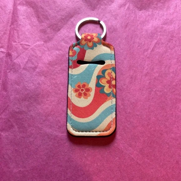 Floral Patterned Keychain Holder