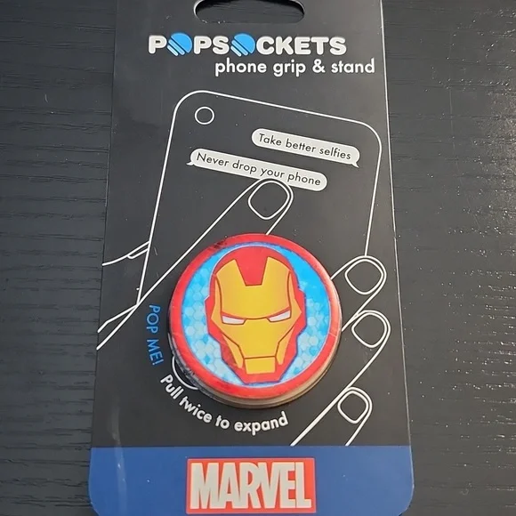 Marvel Iron Man PopSockets Grip - Red and Blue