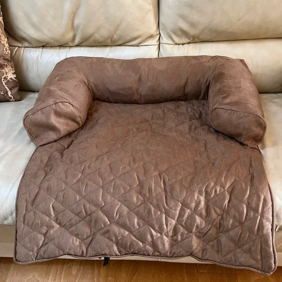 Brown Suede Couch Chair Car Pet Bed Dog Cat