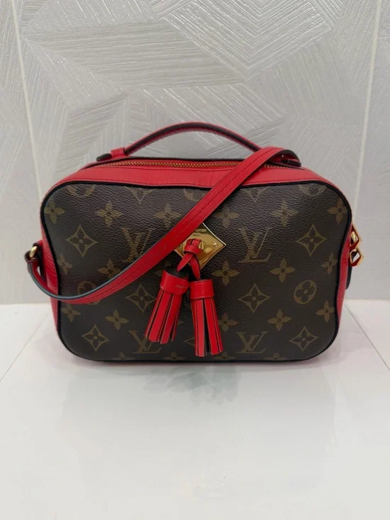 Authentic Louis Vuitton LV Saintonge Monogram Crossbody Handbag - Incl Dustbag