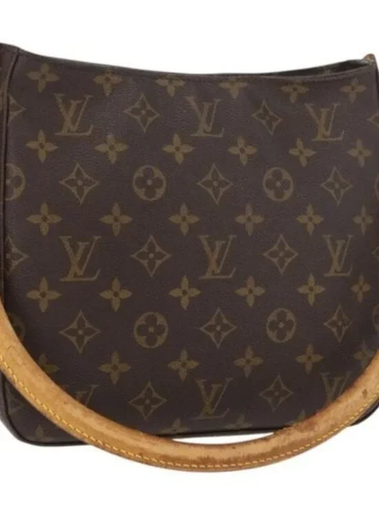 LOUIS VUITTON Monogram Looping MM Shoulder Bag M51146 LV Auth ka3657