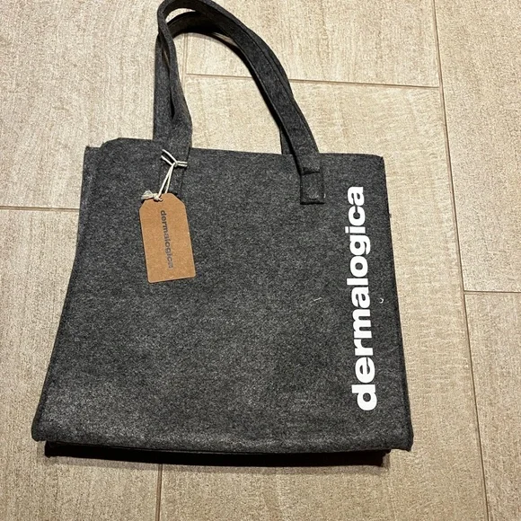dermalogica Charcoal Tote with White Logo