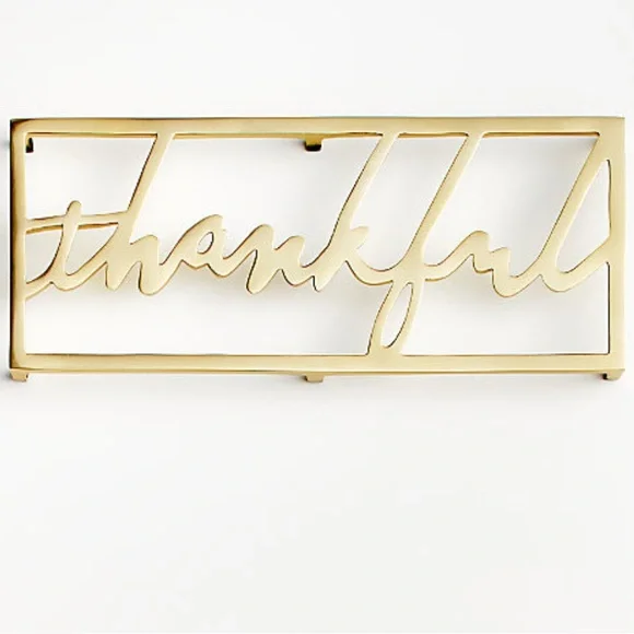 Crate&Barrel Trivet “Thankful”