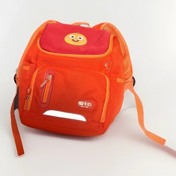 VIPKid Dino Orange and Red Backpack Storage IPad,Tablet, Laptop