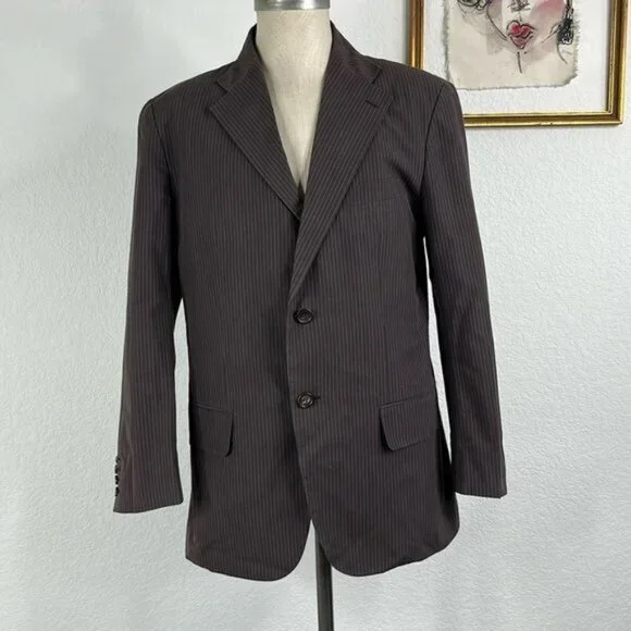 Issey Miyake Men Striped 2006 Cotton Blazer
