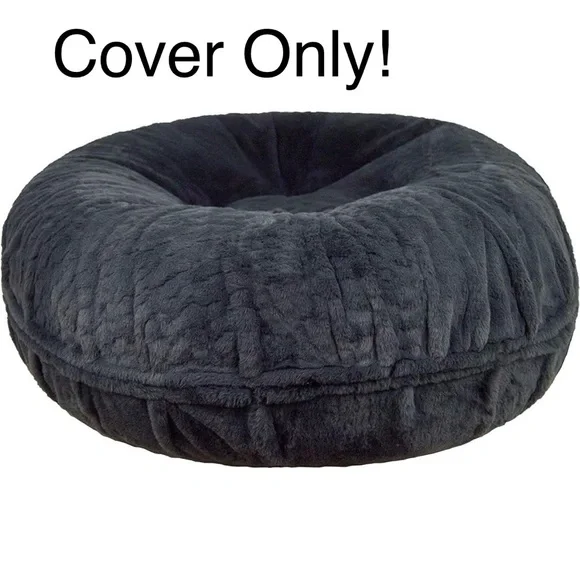 Bessie and Barnie Signature Short Shag Mystic Gray Dog Bed Cover Size Small 30”